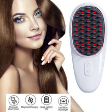 Load image into Gallery viewer, LED Light Therapy Massage Comb Negative Ion Anti hair Loss Comb Electric  Hair Care Head Massage Brush