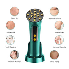 Load image into Gallery viewer, EMS Facial Massager LED Light Anti Aging Wrinkle Facial Beauty Apparatus Massager Face Lifting Tightening Skin Care Machine