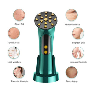 EMS Facial Massager LED Light Anti Aging Wrinkle Facial Beauty Apparatus Massager Face Lifting Tightening Skin Care Machine