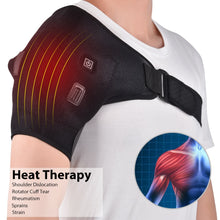 Load image into Gallery viewer, Electric Heat Adjustable Shoulder Brace Back Support Belt for Dislocated Shoulder Rehabilitation Injury Pain Wrap