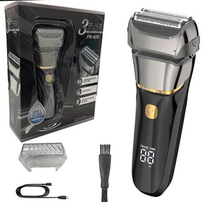 Powerful Electric Shaver For Men Wet Dry Facial Electric Razor Beard Foil Shaving Machine Men Grooming Set Rechargeable