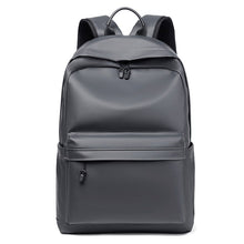 Load image into Gallery viewer, Backpack For Men PU Leather High Quality Business Travel Bag Solid Color Rucksack Unisex Simple Bagpack Holds 15.6 Inches Laptop