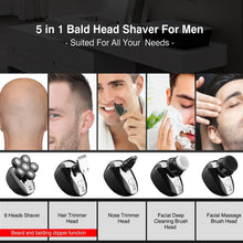 Load image into Gallery viewer, Multifunction Rechargeable Electric Men Electric Shaver 6D Floating Heads Bald Head Shaver For Men