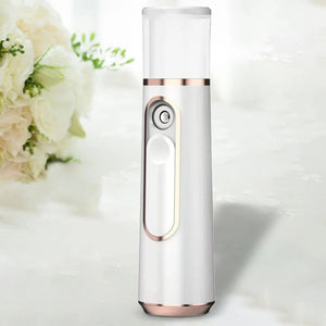 Mini Handy Nano Facial Mister Face Steamer Hydrating Refreshing Moisturizing Cooler for Travel Home Skin Care Eyelash Extensions