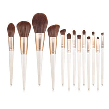 Load image into Gallery viewer, 13pcs cone Pearl White Makeup Brushes Set Loose Powder Eyeshadow Eyebrow Brush full face eyes Beauty Tool Kit Cosmetic