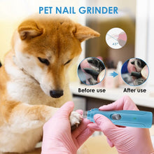 Load image into Gallery viewer, Pet Nail Grinder Rechargeable USB Dog Nail Clippers Painless Electric Dog Nail Grinder Grooming Trimmer Tool