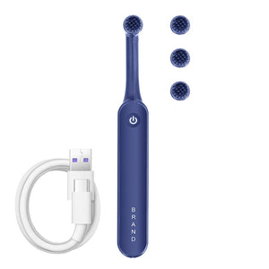 Electric Sonic Toothbrush USB Rechargeable Rotating Smart Timer Adult Children Waterproof Tooth Cleaning 3 Replacement Heads
