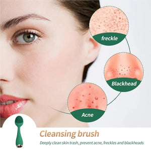 Facial Cleaner Waterproof Cleansing Scrubber Brushes Washer Massaging Machine Device Tool Care Supply For Woman Lady