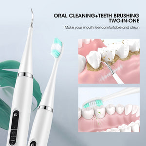 Electric Teeth Tartar Cleaner Dental High Frequency Vibration for Calculus Plaque Stains Removal Tooth Brush Teeth Whitening