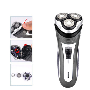 Electric Shaver For Men 3D Male Razor With Sharp Acute Angle Inner Blade Rechargeable Beard Trimmer For Shaving