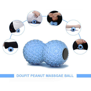 Fitness EVA Massage Ball Myofascial Release Deep Tissue Massage Yoga Treatment Double Lacrosse Massage Ball for Back Neck Hip Foot