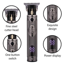 Load image into Gallery viewer, Barber Shop Oil Head 0mm Electric Hair Trimmer Professional Haircut Shaver Carving Hair Beard Machine Styling Tool