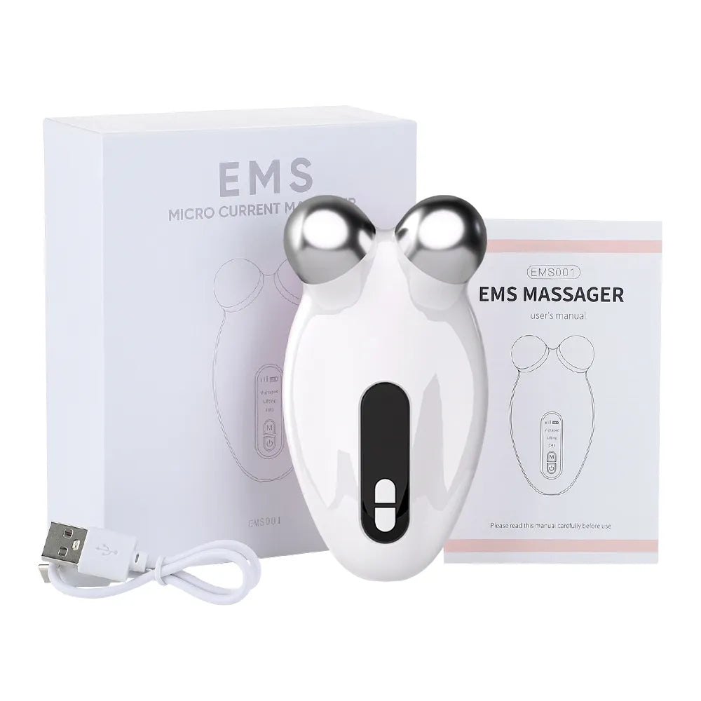 EMS Facial Massager Roller Microcurrent Face Lifting Machine V-Face Roller Massager Skin Rejuvenation Anti-Wrinkle Beauty Device