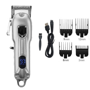10W High Power Professional Hair Clippers Wireless Haircut Machine With Lcd Display Barber Clippers For Hair Cutting USB Charge