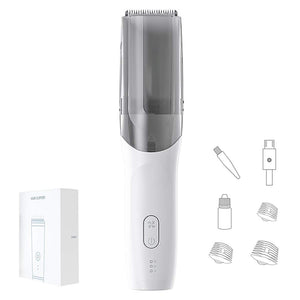 Professional Smart Vacuum Baby Hair Clipper Electric Rechargeable Trimmer Machine Waterproof Haircut Low Noise Barber Razor