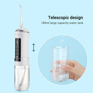 Portable Oral Irrigator Dental Water Thread For Teeth Cleaner Rechargeable Water Flosser 6 Cleaning Mode Mouth Washing Machine