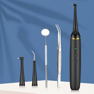 Electric Sonic Dental Scaler LED Light Tooth Calculus Remover+Mouth Mirror 3 Modes Waterproof Teeth Whitening Cleaner Oral Care