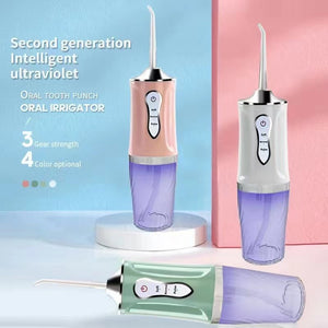 Newest Electric Oral Irrigator UV Sterilization USB Charger Dental Water Jet Flosser Waterproof Tartar Removal Tooth Pick Floss