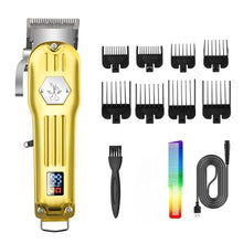 Load image into Gallery viewer, Hair Clipper Professional Electric Trimmer For Men With LED Screen Washable Rechargeable Men Strong Power Steel Head