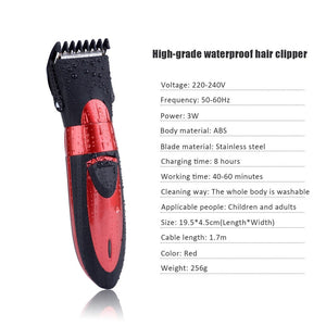 Hair Trimmer Electric Clipper Cutting Length Adjustable Cutter Rechargeable Men Razor Quiet Cutter Child Baby Hair Cutter