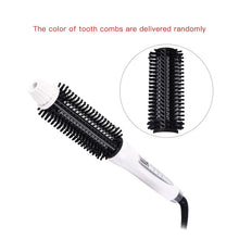 Load image into Gallery viewer, Professional Ceramic Anion Hair Curler Straightener Hot Heat Comb LCD Hair Brush Curling Comb Round Large Roller Waver