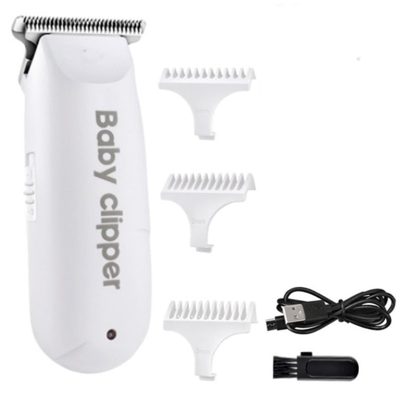 Baby Hair Clipper Professional USB Hair Trimmer Rechargeable Haircut Machine with 3pcs Limit Combs