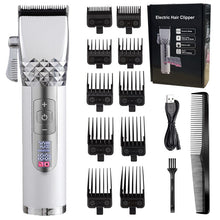 Load image into Gallery viewer, Professional Barber Hair Clipper Cordless Hair Trimmer Beard Trimer For Men Electric Hair Cutting Machine Rechargeable Hair Cut