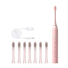 Load image into Gallery viewer, Smart Electric Sonic Toothbrush Rechargeable USB Electronic Teeth Brush IPX7 Waterproof Tooth Whitening Clean 8 Replacement Head