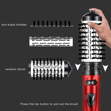 Load image into Gallery viewer, 3 in 1 Auto Rotating 1 Step Hot Air Comb Big Wave Curling Iron Straight Hair Comb Hair Hair Dryer Comb Straightening Brush