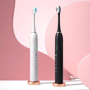 Smart Electric Sonic Toothbrush Rechargeable USB Electronic Teeth Brush IPX7 Waterproof Tooth Whitening Clean 8 Replacement Head