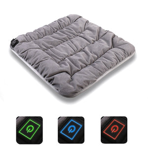 Adjustable Temperature Electric Heating Pad Cushion Chair Car Pet Body Winter Warmer 3 Level Blanket Comfortable Cat Dog 10W
