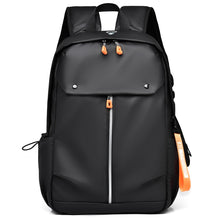 Load image into Gallery viewer, New Men&#39;s Backpack USB Charging Bag Waterproof PU Leather Rucksack Male Business Travel Bagpack Reflective Strip Design