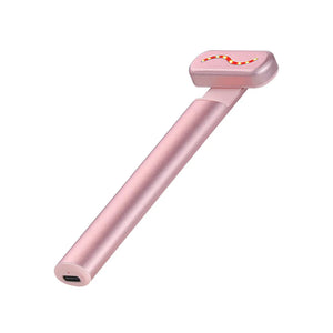 EMS Hot Compress Eye Massager Wand Smart Red LED Rejuvenation Eye Skin Tighten Anti Aging Eye Dark Circle Removal Skin Care Tool