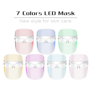 7 Colors LED Light Therapy Facial Mask Photon Anti-Aging Anti Wrinkle Rejuvenation Wireless Face Mask Skin Care Beauty Devices