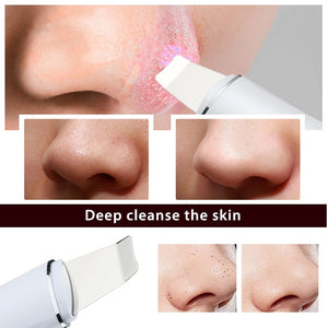 Ultrasonic Peeling Machine LCD Display EMS Positive Negative Ion Blackhead Export Mask Lifting Firming Facial Cleaning Scrubber