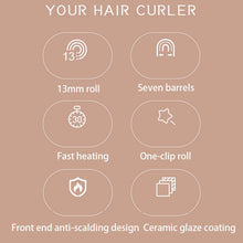 Load image into Gallery viewer, Professional 7 Barrel Curling Iron 13mm Ceramic Hair Curler Waver Styling Tools Fast Heating Women Salon Home Use