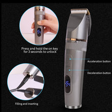 Load image into Gallery viewer, Hair Clipper Professional Electric Trimmer For Men With LED Screen Washable Rechargeable Shaving Hair Trimmer Beard Trimmer
