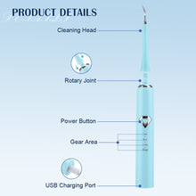 Load image into Gallery viewer, Dental Tartar Cleaner Electric Toothbrush Whitening Teeth Whitener Calculus Remover 5pcs Tooth Brush heads 2pcs Scaler Oral Kit