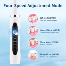 Load image into Gallery viewer, Electric Dental Calculus Scaler Remover Ultrasonic Teeth Cleaner Rechargeable 4 Mode Adults Stain Tartar Removal Teeth Whitening