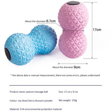 Load image into Gallery viewer, Fitness EVA Massage Ball Myofascial Release Deep Tissue Massage Yoga Treatment Double Lacrosse Massage Ball for Back Neck Hip Foot