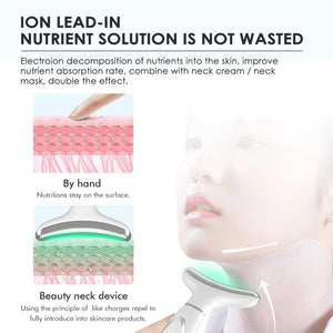 V Line Face Neck Lifting Machine EMS Microcurrent Photon Beauty Device Anti Wrinkle Remove Double Chin Massager