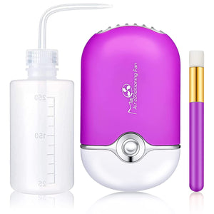 3 in 1 USB Air Conditioning Lash Fan Dryer Lash Shampoo Brushes Nose Brush eyelash Wash Bottle for Eyelash Extension supplies
