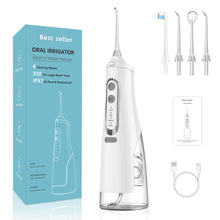 Load image into Gallery viewer, Oral Dental Irrigator Portable Water Jet Flosser Rechargeable USB 4 Modes 310ML Tank Water Jet Floss Tooth Pick IPX7 Waterproof