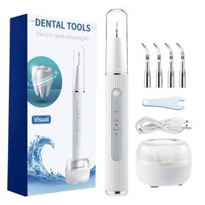 Visual Electric Dental Scaler Ultrasonic Teeth Whitening Tooth Cleaner Calculus Remover With Camera Irrigator Tartar Eliminator