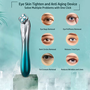 Microcurrent Facial Device RF Radio Frequency Eye Skin Tighten & Anti Aging Machine Reduces Wrinkles Face Lifting Eyes Massager