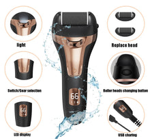 Load image into Gallery viewer, Electric Callus Remover for Feet Roller Heads Rechargeable  Foot File Pedicure for Feet Dead Skin Removal