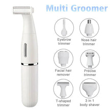 Load image into Gallery viewer, 6 in 1 Men&#39;s Intimate Area Precision Shaver Bikini Line Sensitive Pubic Hair Shaver Face Nose Beard Trimmer