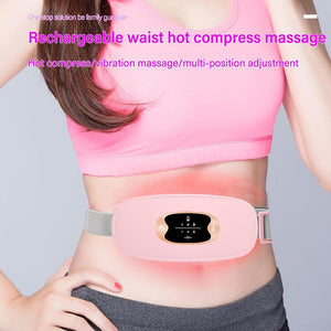 Electric Abdominal Heating Massager Warm Palace Belt Infrared Hot Compress Therapy Waist Care Relief Menstrual Pain Massage Belt