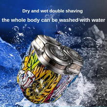 Load image into Gallery viewer, Electric Shaver Rechargeable Razor Mini Waterproof Shaving Machine Shaver for Men 3 Head Pocket Size Washable Beard Razor USB