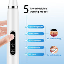 Load image into Gallery viewer, Electric Teeth Tartar Cleaner Dental High Frequency Vibration for Calculus Plaque Stains Removal Tooth Brush Teeth Whitening